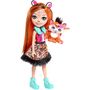 Voir la diapositive 2 : MATTEL Mini-poupée 15cm et sa figurine animale tigre Enchantimals