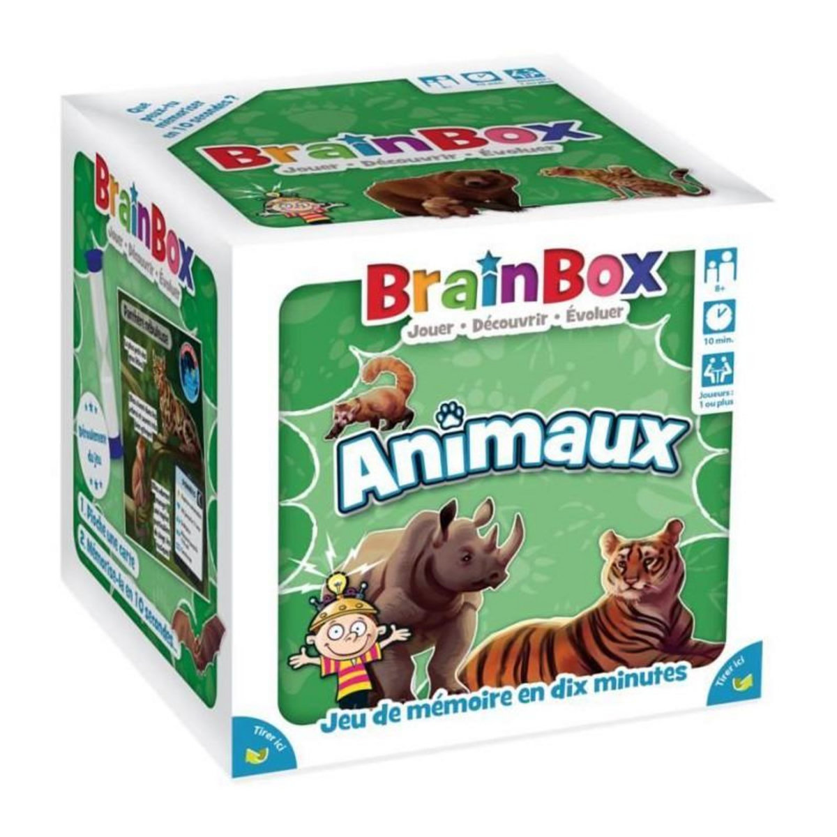 Asmodee Jeu de société - BrainBox - Animaux - Jeu d'observation et de mémoire - 1 joueur ou plus - 8 ans et +