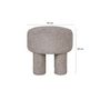 Voir la diapositive 5 : LISA DESIGN Minna - pouf - en tissu bouclette