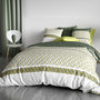 Voir la diapositive 4 : ATELIER DU COTON Housse de couette 240x220 NAYAA + 2 taies coton 57 fils