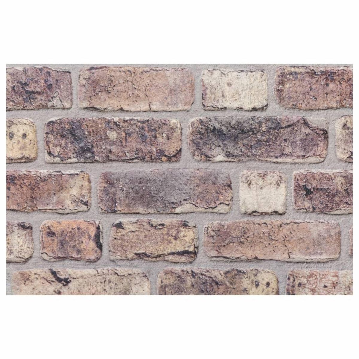 VIDAXL Panneaux muraux 3D 10 pcs marron fonce 100x50 cm EPS