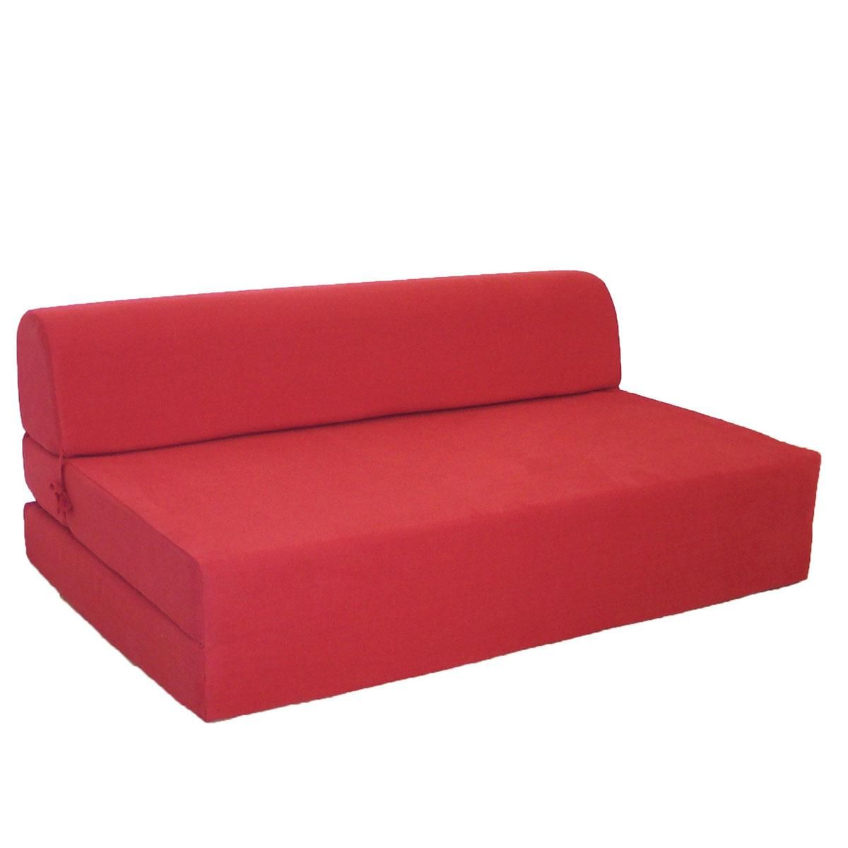 Chauffeuse convertible 1 place en tissu uni CHAPI