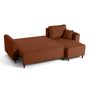 Voir la diapositive 3 : BEST MOBILIER Saphir - canapé d'angle réversible 4 places - convertible avec coffre - en velours côtelé