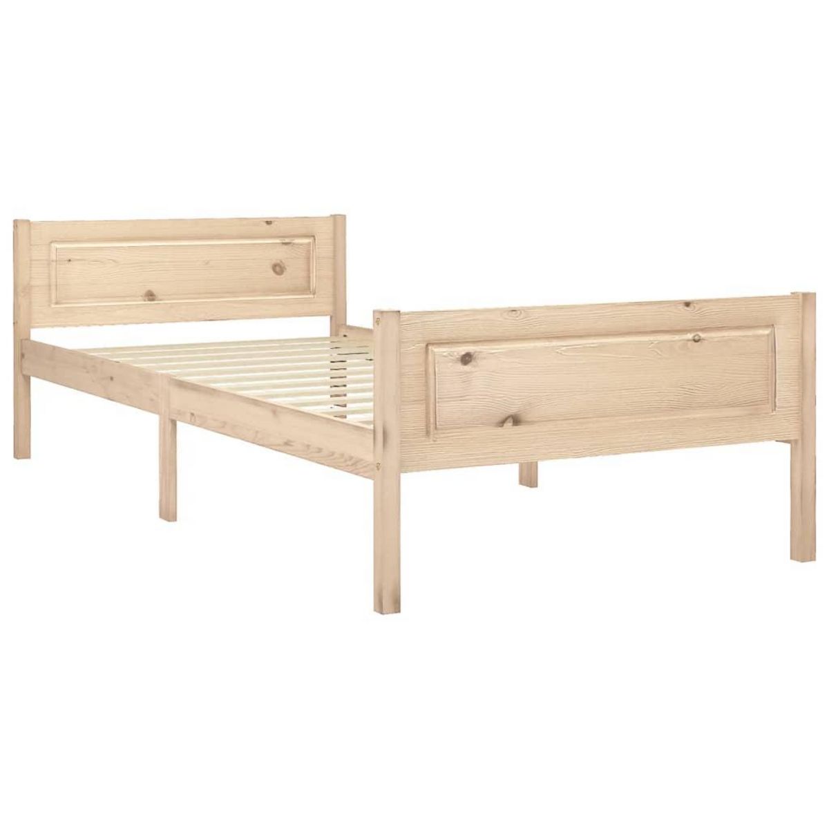 VIDAXL Cadre de lit sans matelas bois de pin massif 90x200 cm