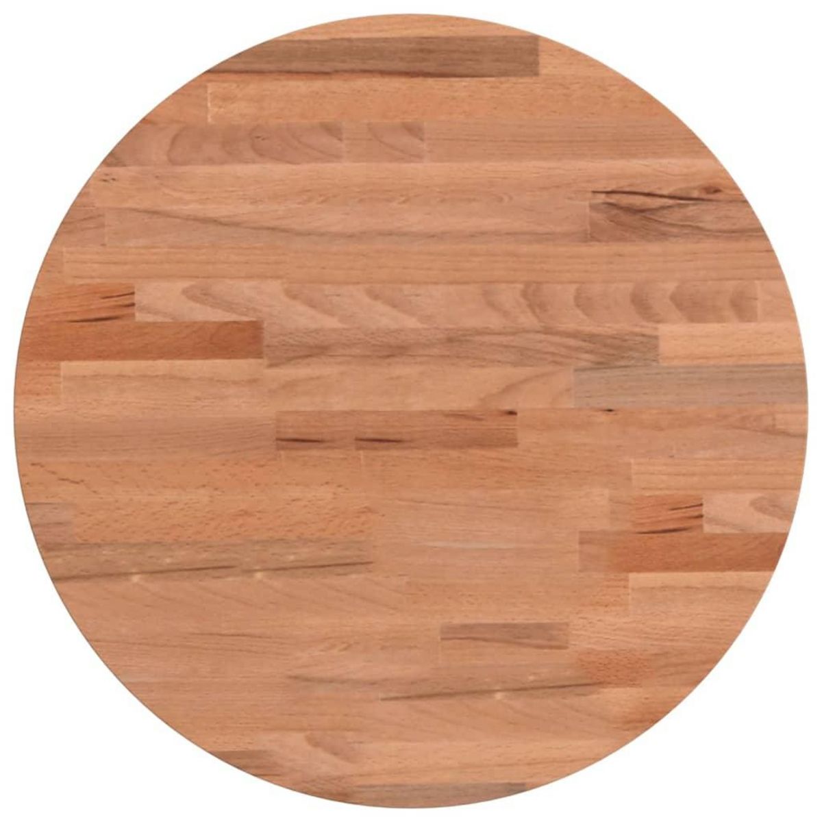 VIDAXL Dessus de table Ø40x1,5 cm rond bois massif de hetre