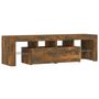 Voir la diapositive 3 : VIDAXL Meuble TV avec lumieres LED Chene fume 140x36,5x40 cm