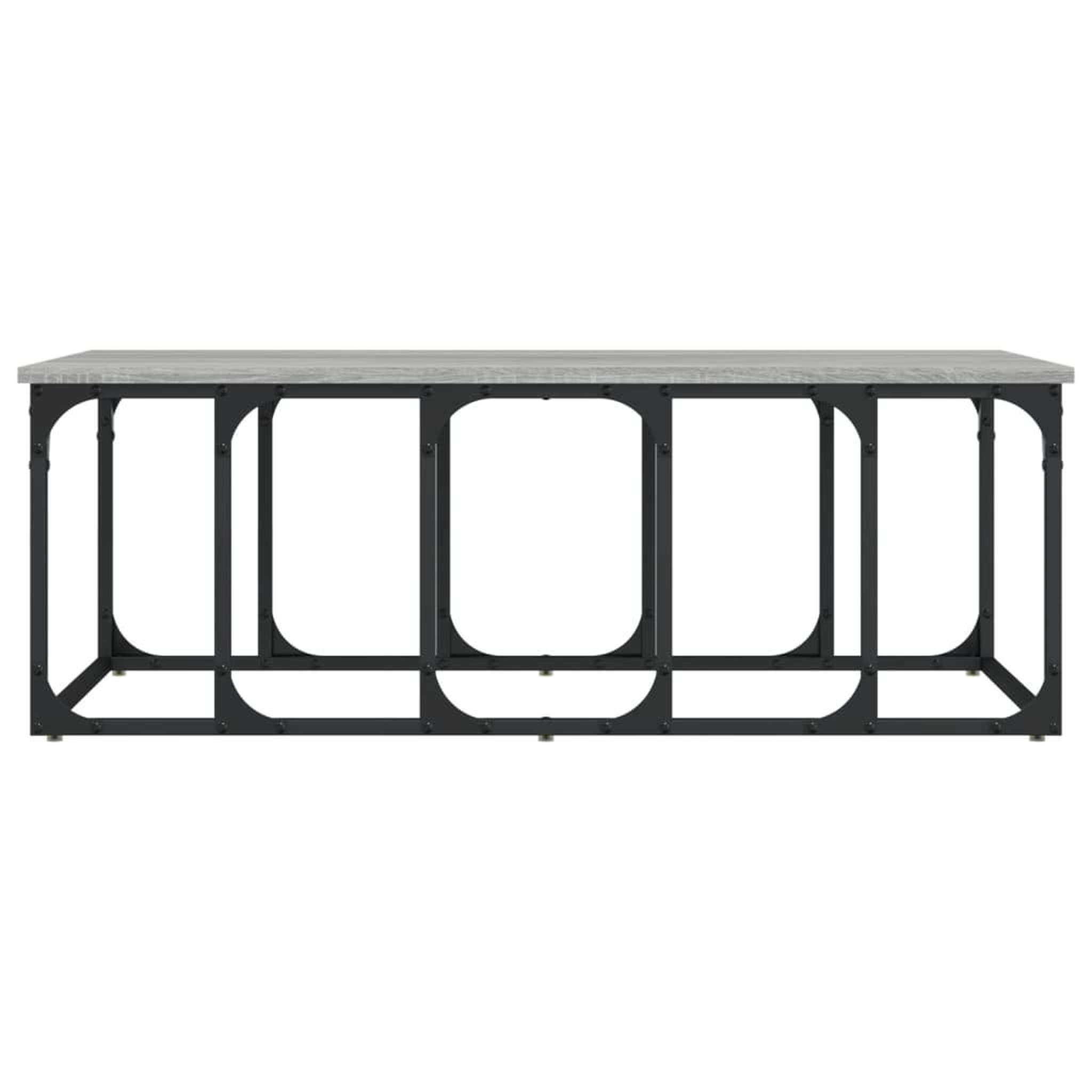 Voir la diapositive 4 : VIDAXL Table basse sonoma gris 100x50x35,5 cm bois d'ingenierie