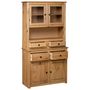 Voir la diapositive 2 : VIDAXL Buffet haut 93x40,5x180 cm Pin Gamme Panama