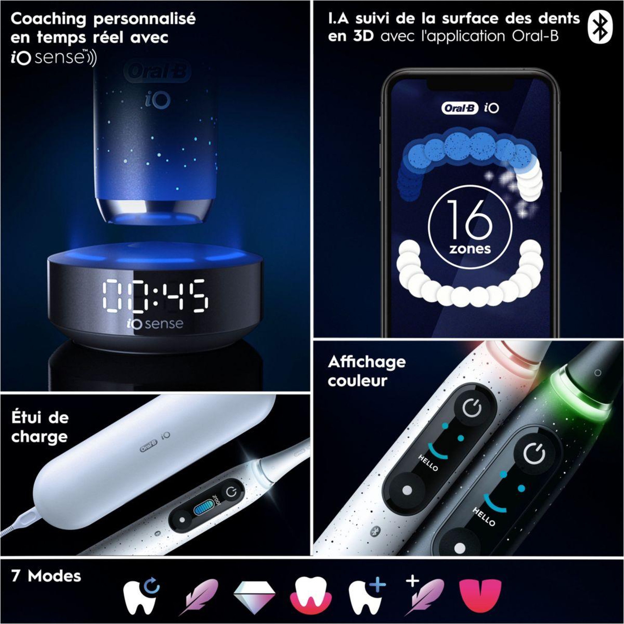 Voir la diapositive 5 : ORAL B Brosse à dents électrique IO 10 Blanche edition cadeau