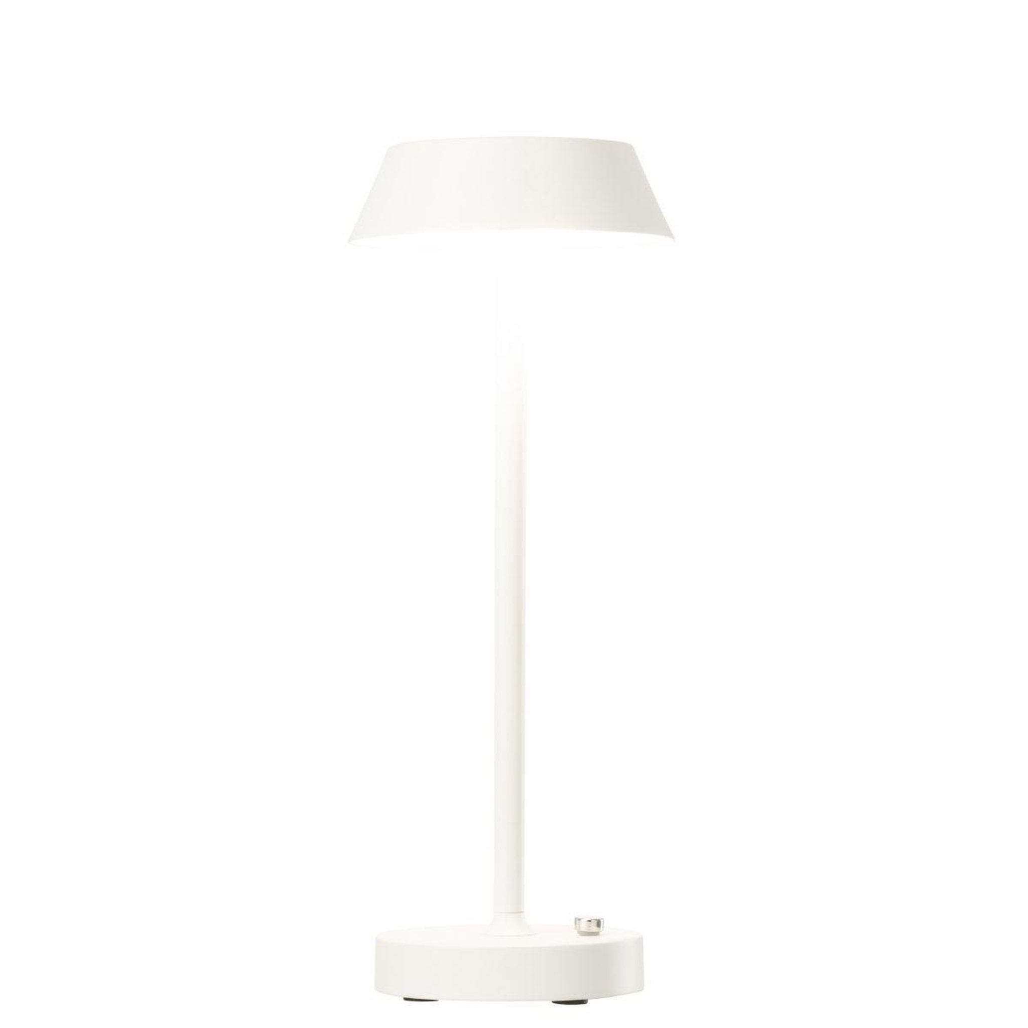 Voir la diapositive 2 : J-LINE Lampe à poser à led  noé  31cm blanc