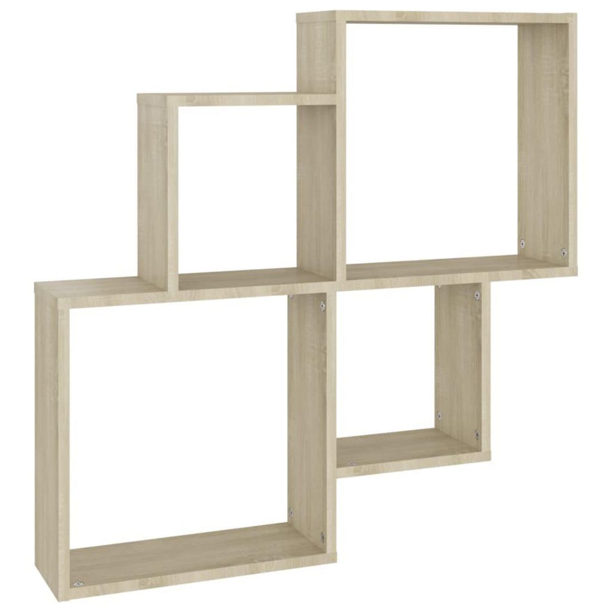 VIDAXL Etagere murale cube Chene sonoma 80x15x78,5cm Bois d'ingenierie