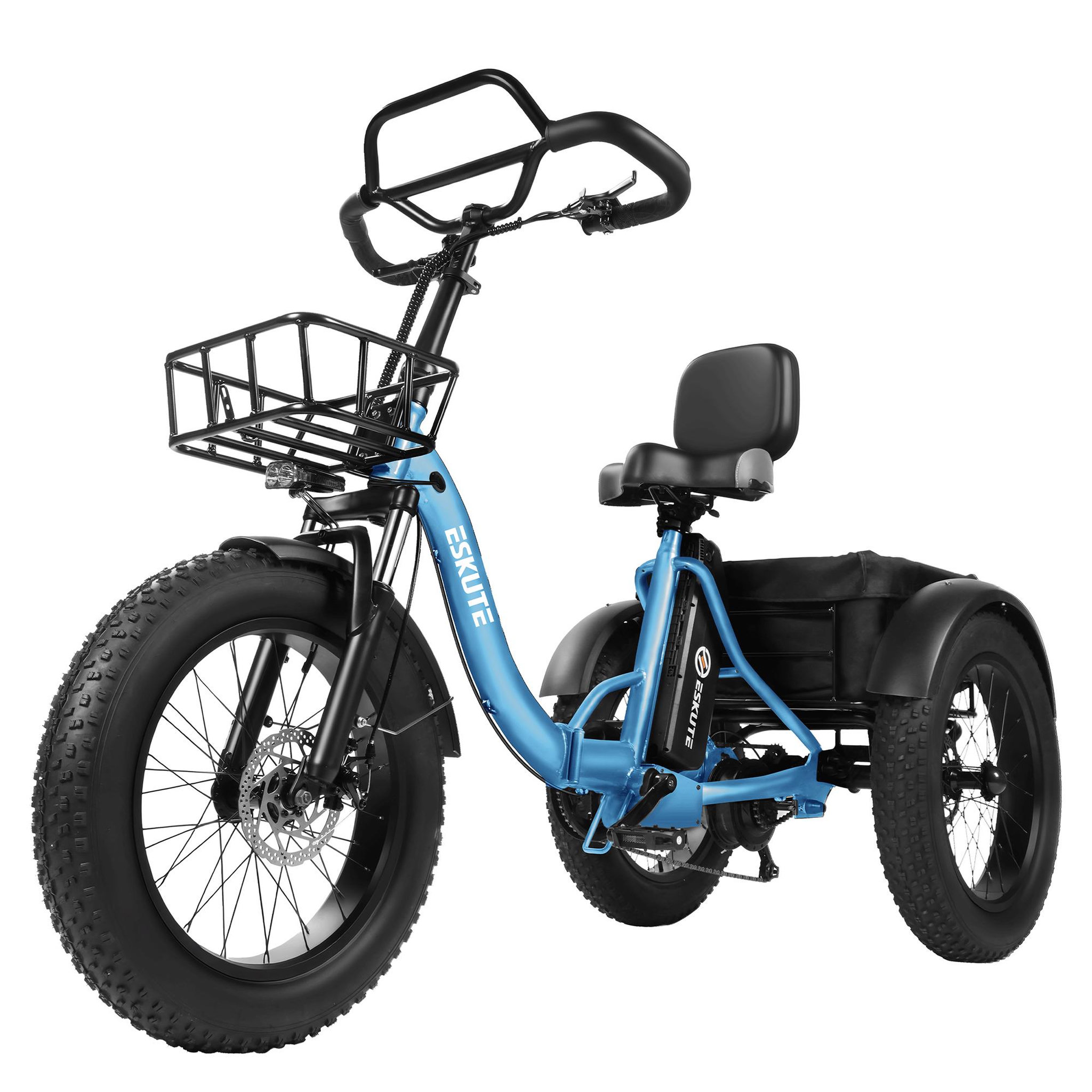 Voir la diapositive 2 : ESKUTE Tricycle Électrique 20  ESKUTE T302PRO