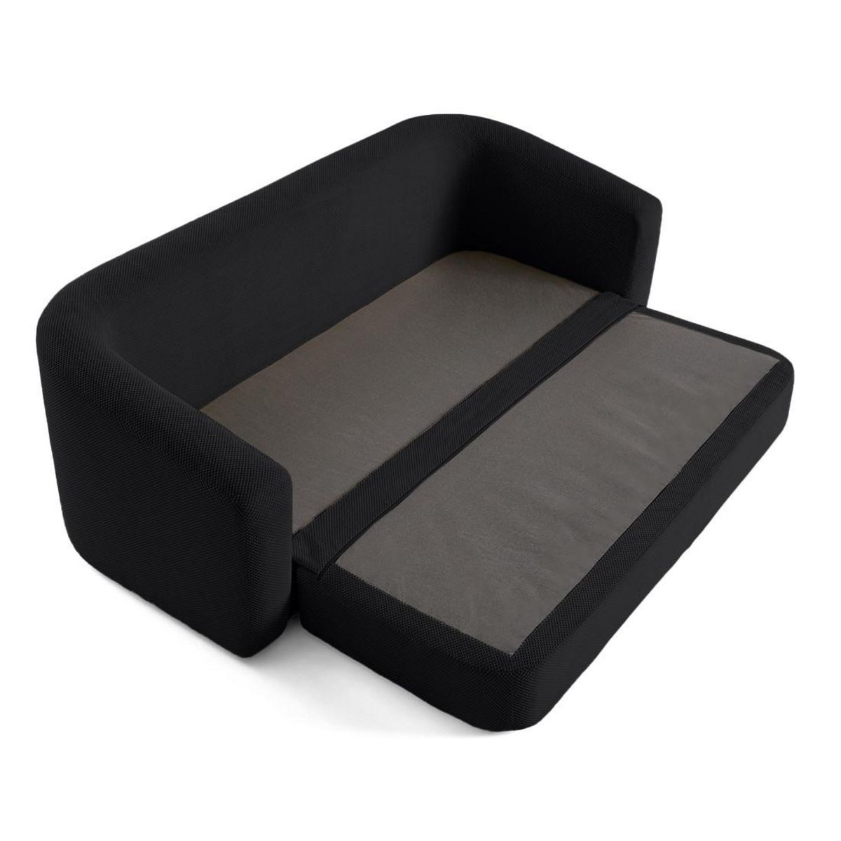 BEST MOBILIER Nuvia - canapé convertible déplimousse 3 places en velours texturé