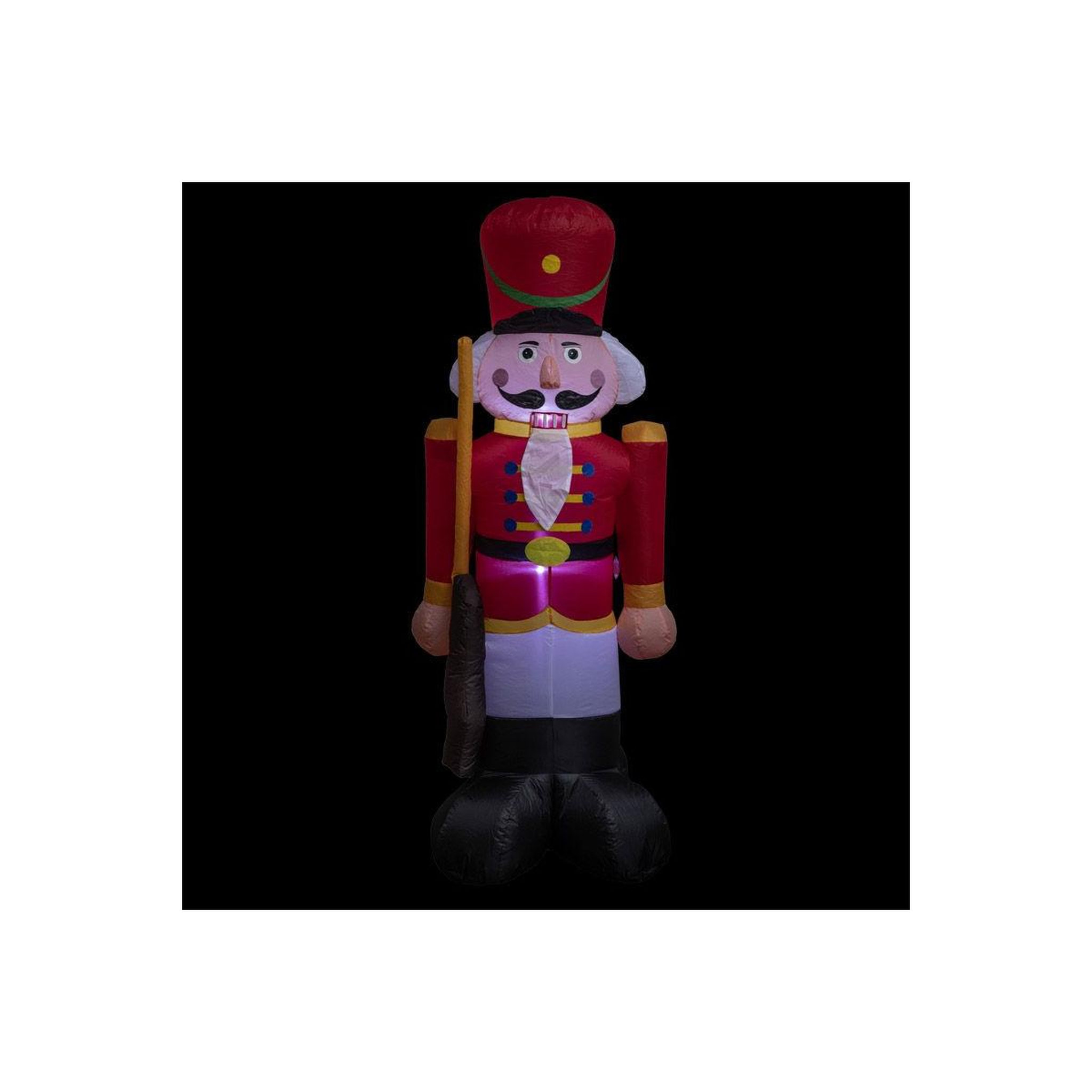 FEERIC LIGHT & CHRISTMAS Casse noisette gonflable  led  180cm rouge & or