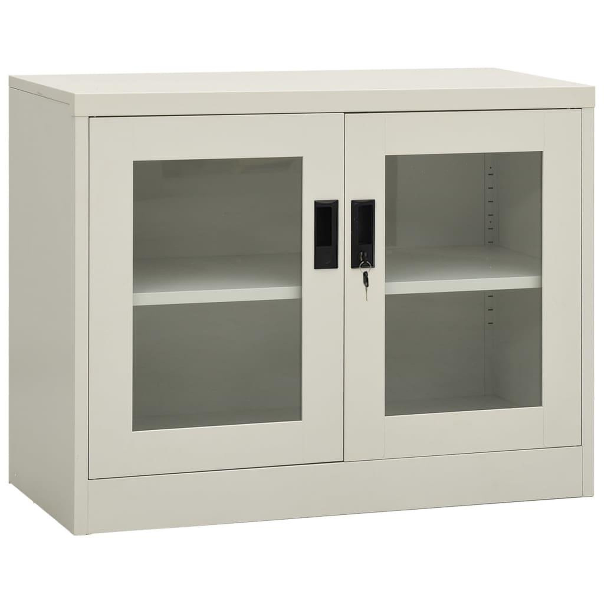 Voir la diapositive 1 : VIDAXL Armoire de bureau Gris clair 90x40x70 cm Acier