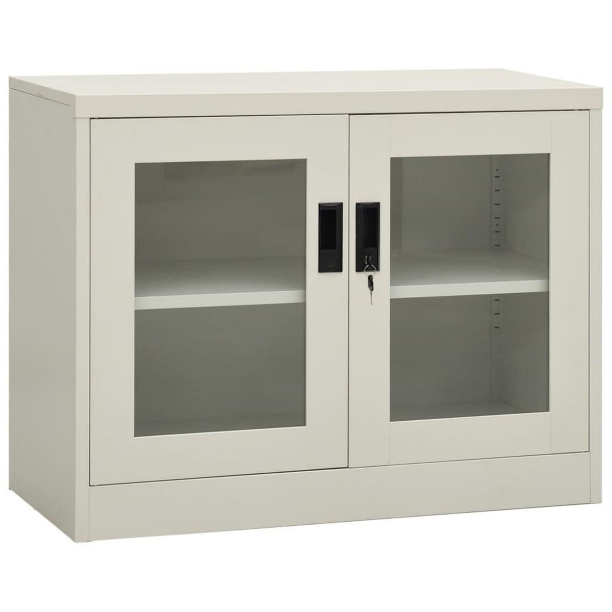 VIDAXL Armoire de bureau Gris clair 90x40x70 cm Acier