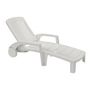 Voir la diapositive 3 : GROSFILLEX Bain de soleil pliant multipositions - Résine - Blanc - MIAMI