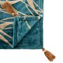Voir la diapositive 3 : ATMOSPHERA Plaid en Flanelle Imprimé  Jiling  125x150cm Camel & Bleu