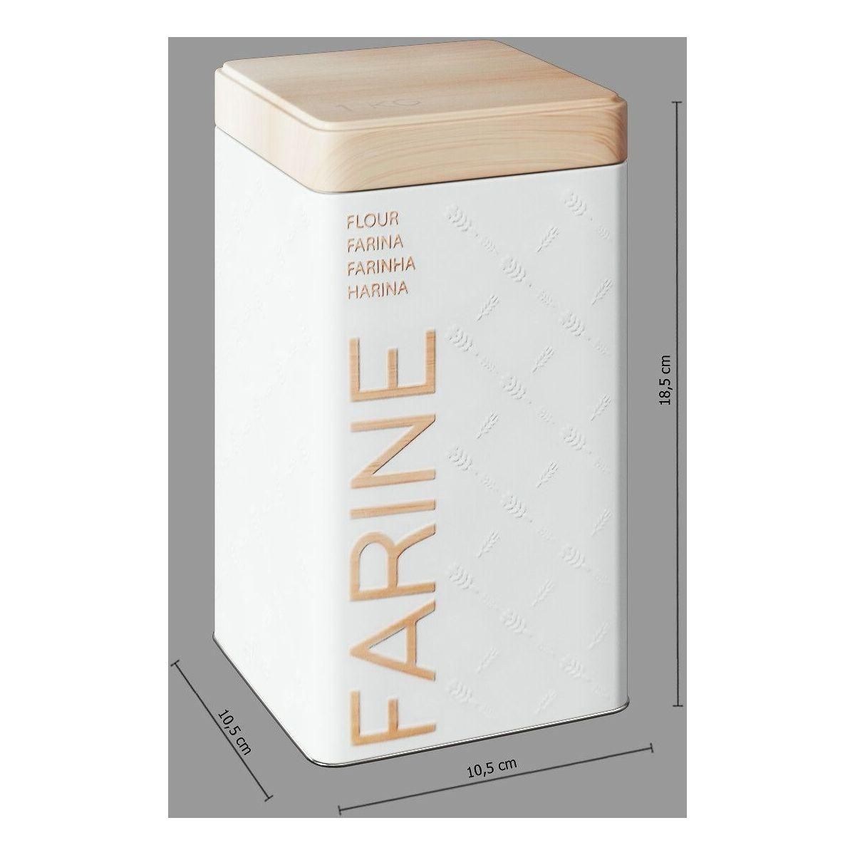 FIVE Boîte alimentaire Farine Scandi ED BR6 métal