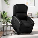 VIDAXL Fauteuil inclinable electrique noir similicuir