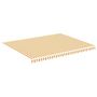 Voir la diapositive 2 : VIDAXL Tissu de remplacement pour auvent Jaune et blanc 4,5x3,5 m