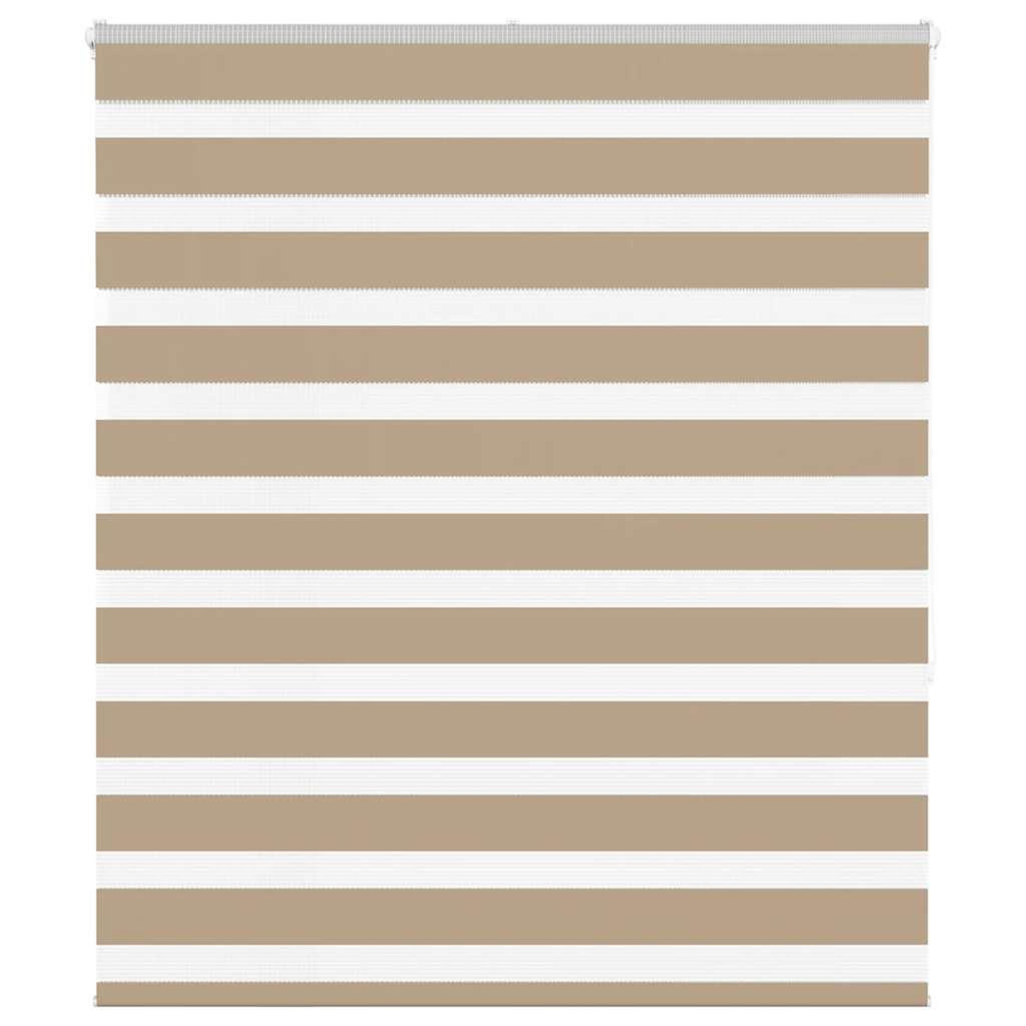 VIDAXL Store zebre marron sable largeur du tissu 120,9 cm polyester