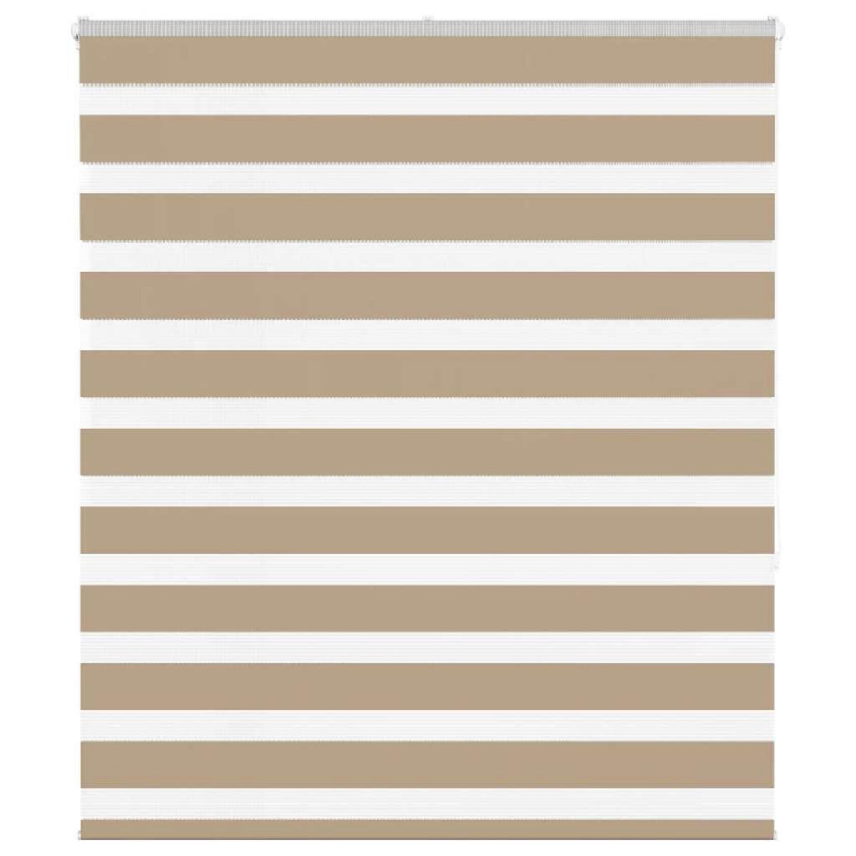 VIDAXL Store zebre marron sable largeur du tissu 120,9 cm polyester