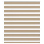 VIDAXL Store zebre marron sable largeur du tissu 120,9 cm polyester