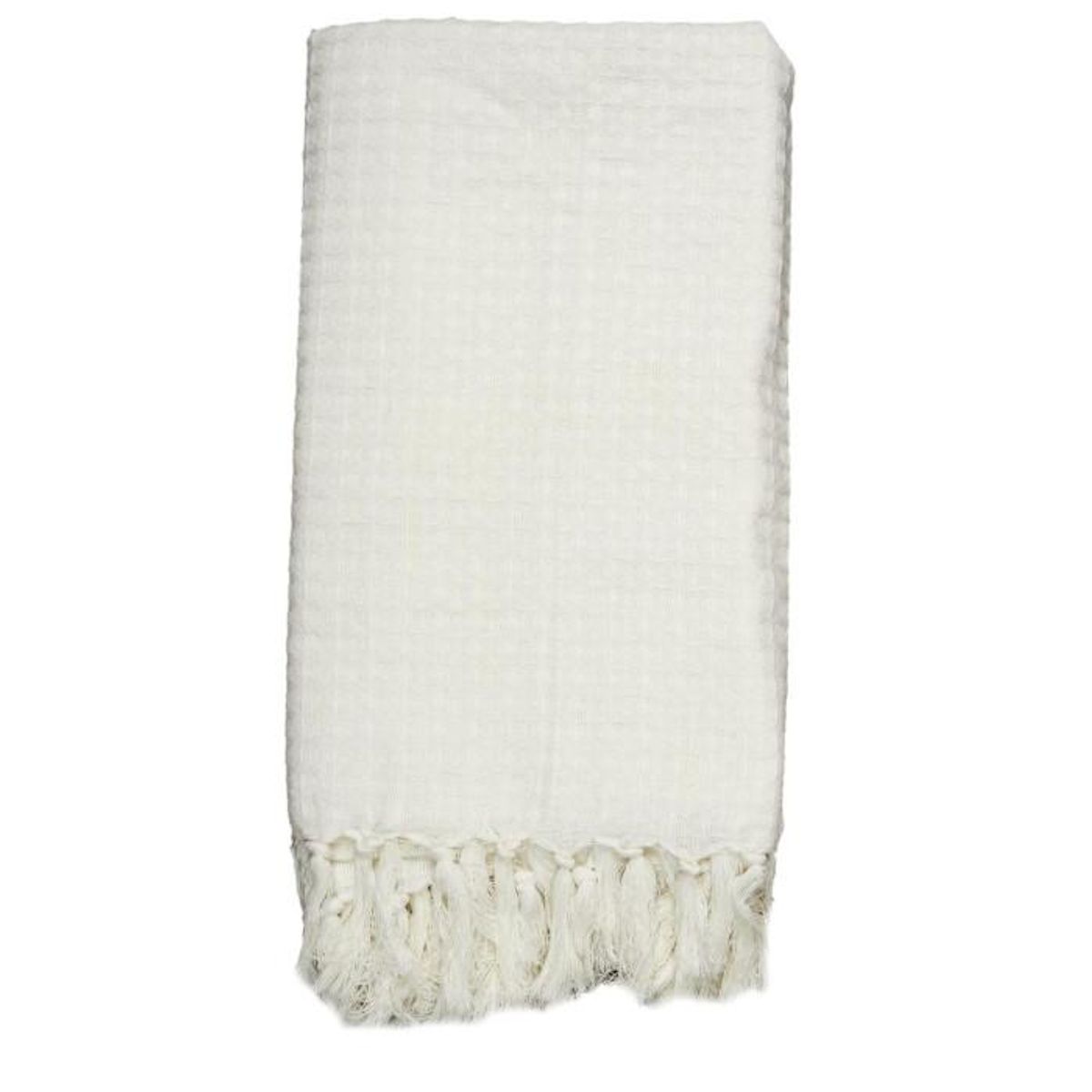 Paris Prix Jeté de Canapé  Gaufré  130x160cm Ivoire