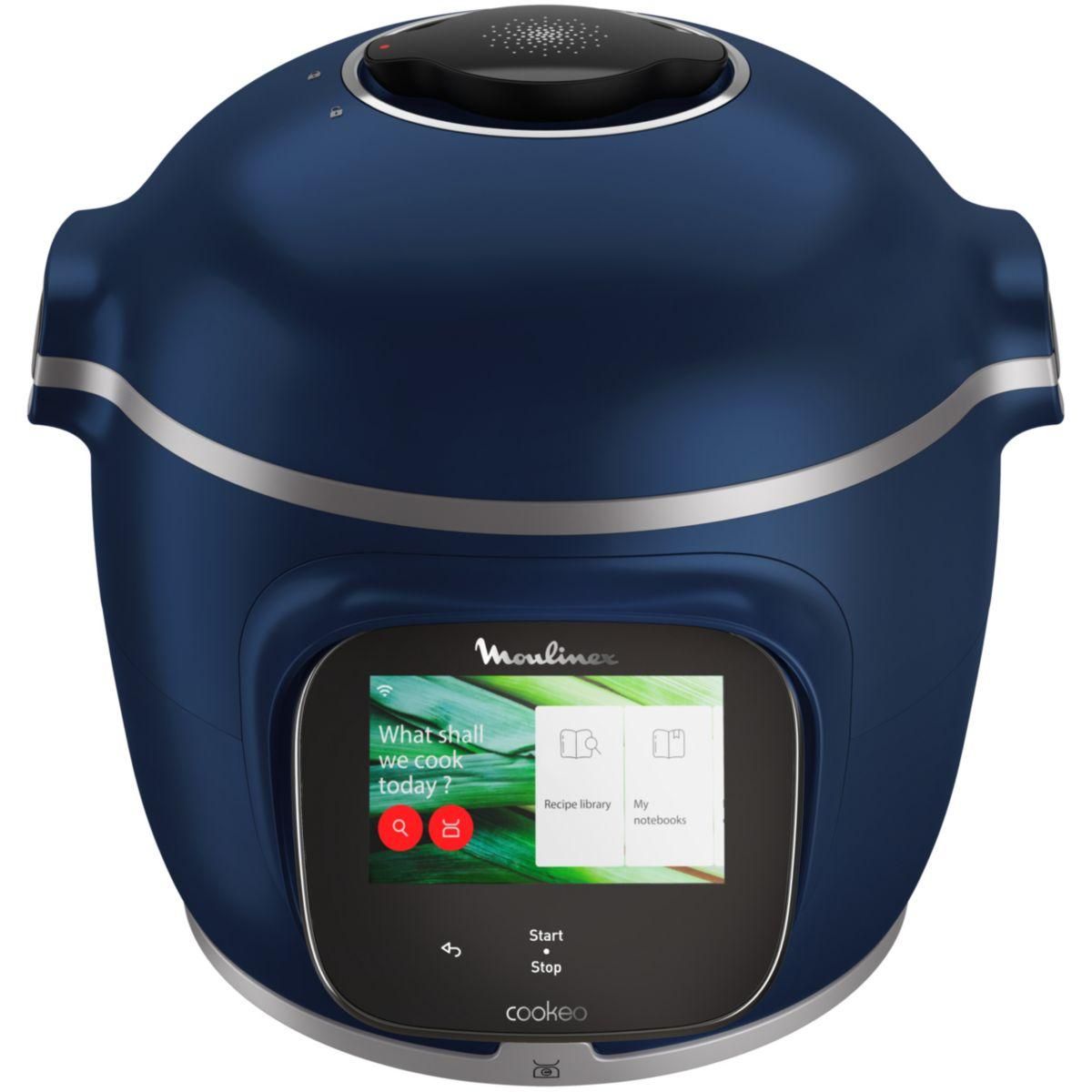 MOULINEX Cookeo CE943410 bleu  touch wifi pro balance integrée 6 L, 13 modes de cuisson