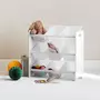 SWEEEK Meuble de rangement pour enfant avec 9 casiers - Tobias - MDF décor bois naturel, 64x29.5x60cm