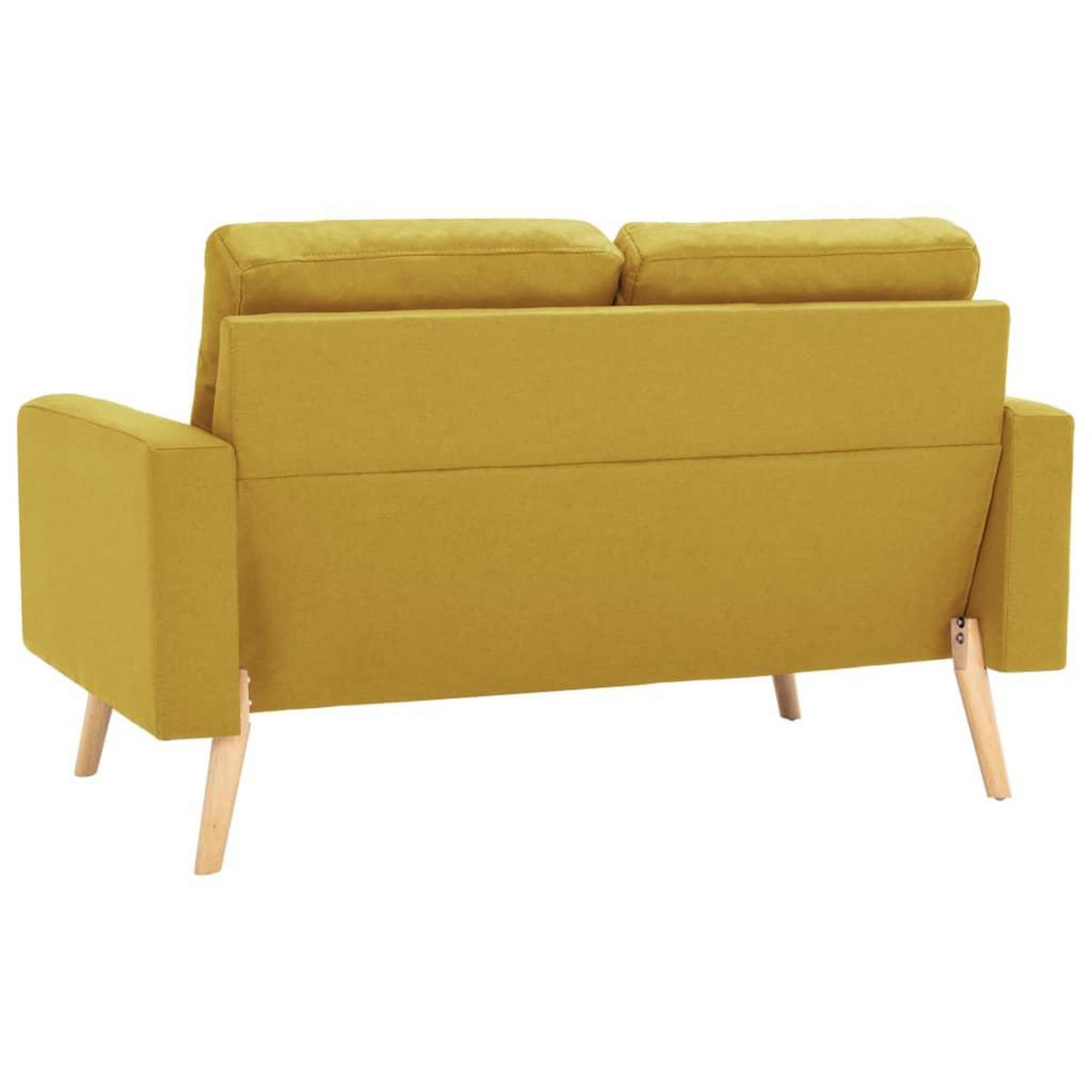 VIDAXL Ensemble de canapes 2 pcs Tissu Jaune