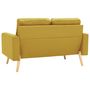 Voir la diapositive 4 : VIDAXL Ensemble de canapes 2 pcs Tissu Jaune