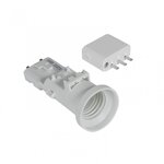 CENTRALE BRICO Douille B22 et fiche DCL plastique blanc DEBFLEX