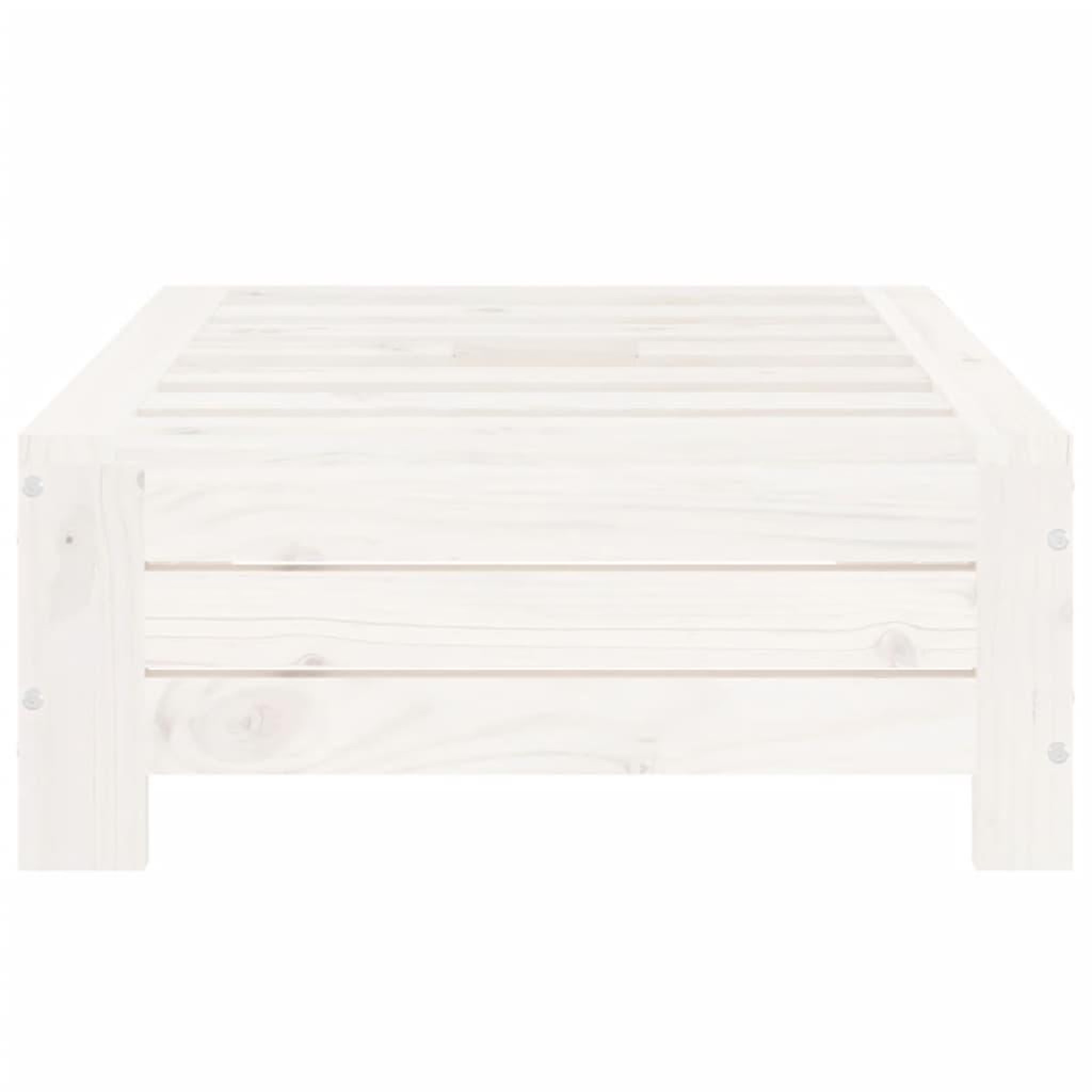 Voir la diapositive 5 : VIDAXL Couvercle de base de parasol blanc bois massif de pin