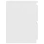 VIDAXL Table de chevet Blanc 30 x 30 x 40 cm Bois d'ingenierie