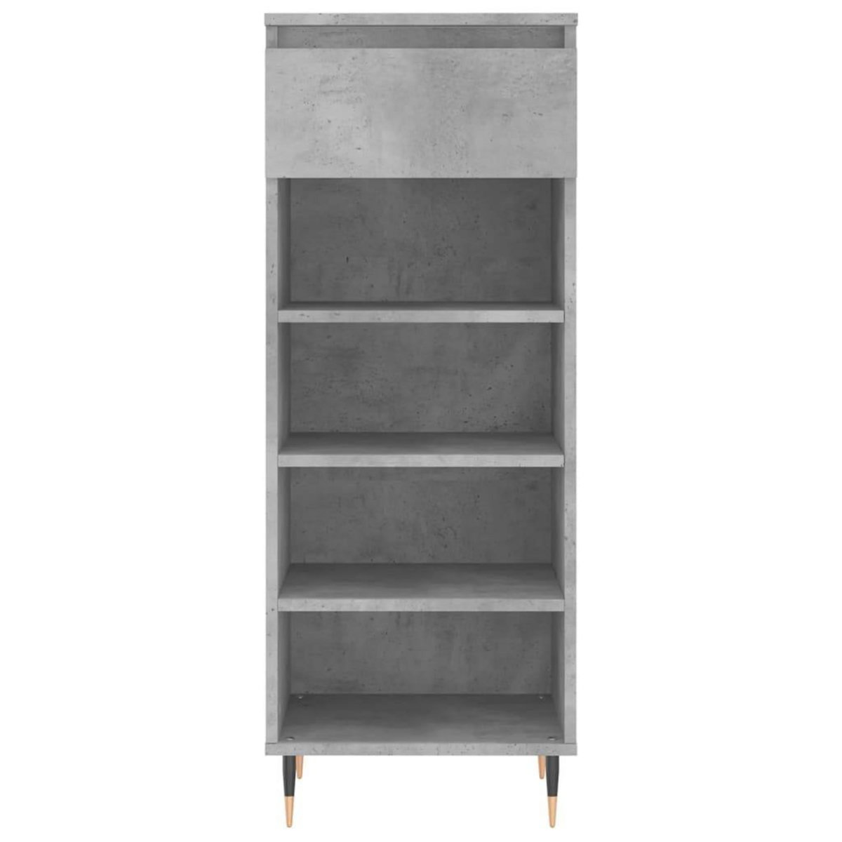 VIDAXL Armoire a chaussures Gris beton 40x36x105 cm Bois d'ingenierie