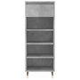 Voir la diapositive 5 : VIDAXL Armoire a chaussures Gris beton 40x36x105 cm Bois d'ingenierie