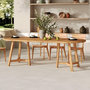 Voir la diapositive 2 : Rendez vous déco Table de jardin ovale en bois de teck recyclé 10 personnes-Bora