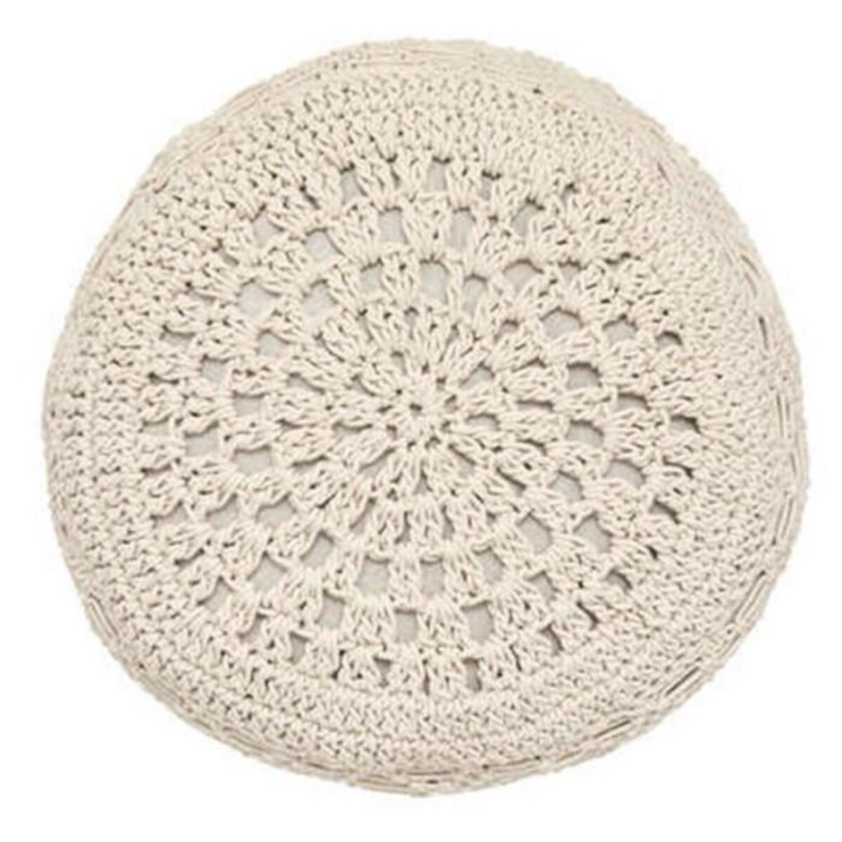 ATMOSPHERA Coussin de Sol Macramé  Palm  44cm Beige