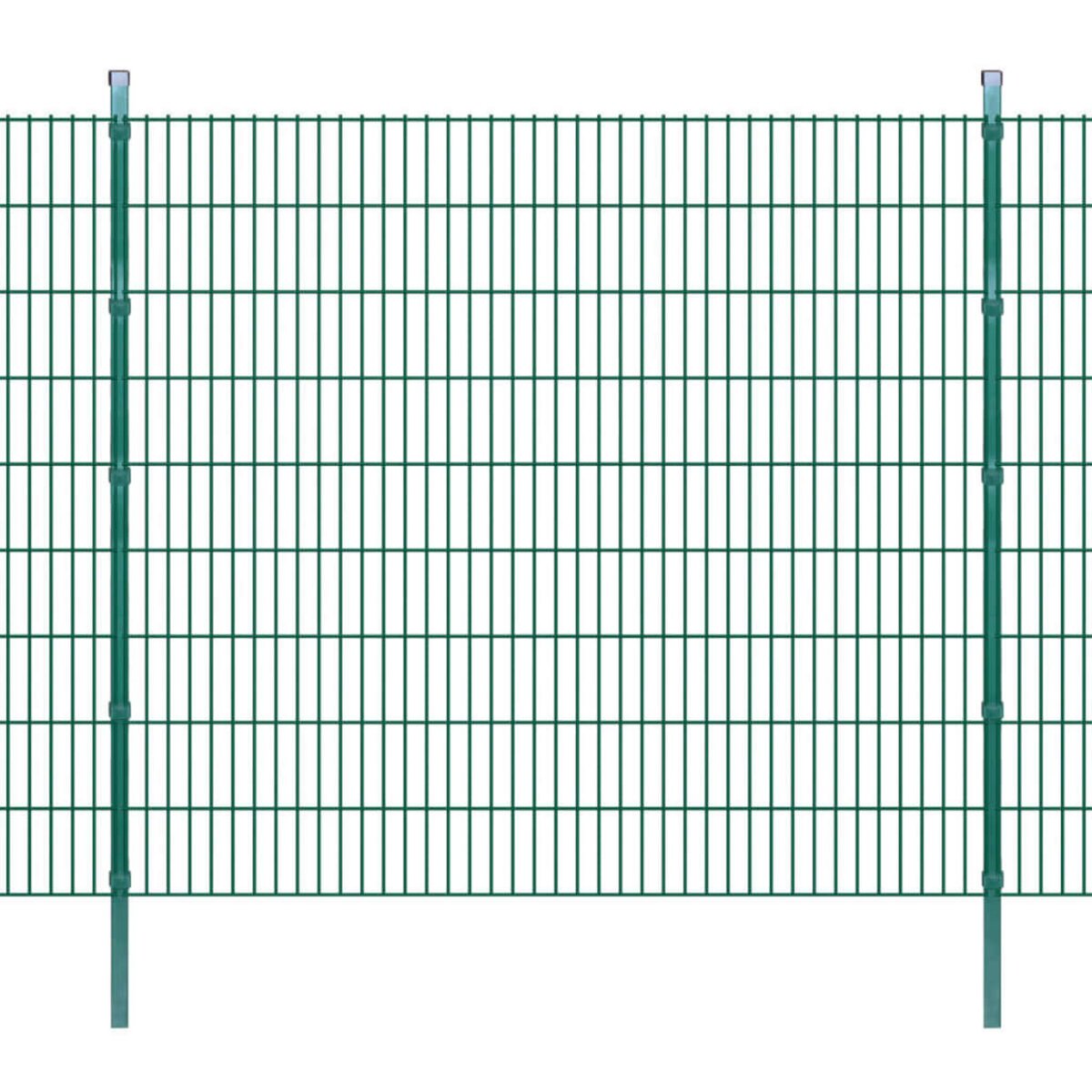 VIDAXL Panneaux et poteaux de cloture 2D pour jardin 2008x1830 mm 4 m