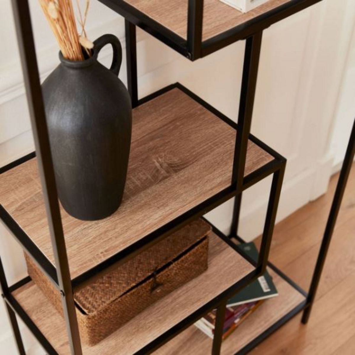 ATMOSPHERA Etagère 6 étages métal noir L90cm CAPUCINE