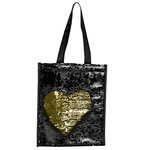 The Home Deco Factory Lunch bag isolant avec paillettes Design. Coloris disponibles : Jaune, Rose