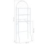 Voir la diapositive 6 : VIDAXL Etagere de toilette Blanc 60x33x174 cm