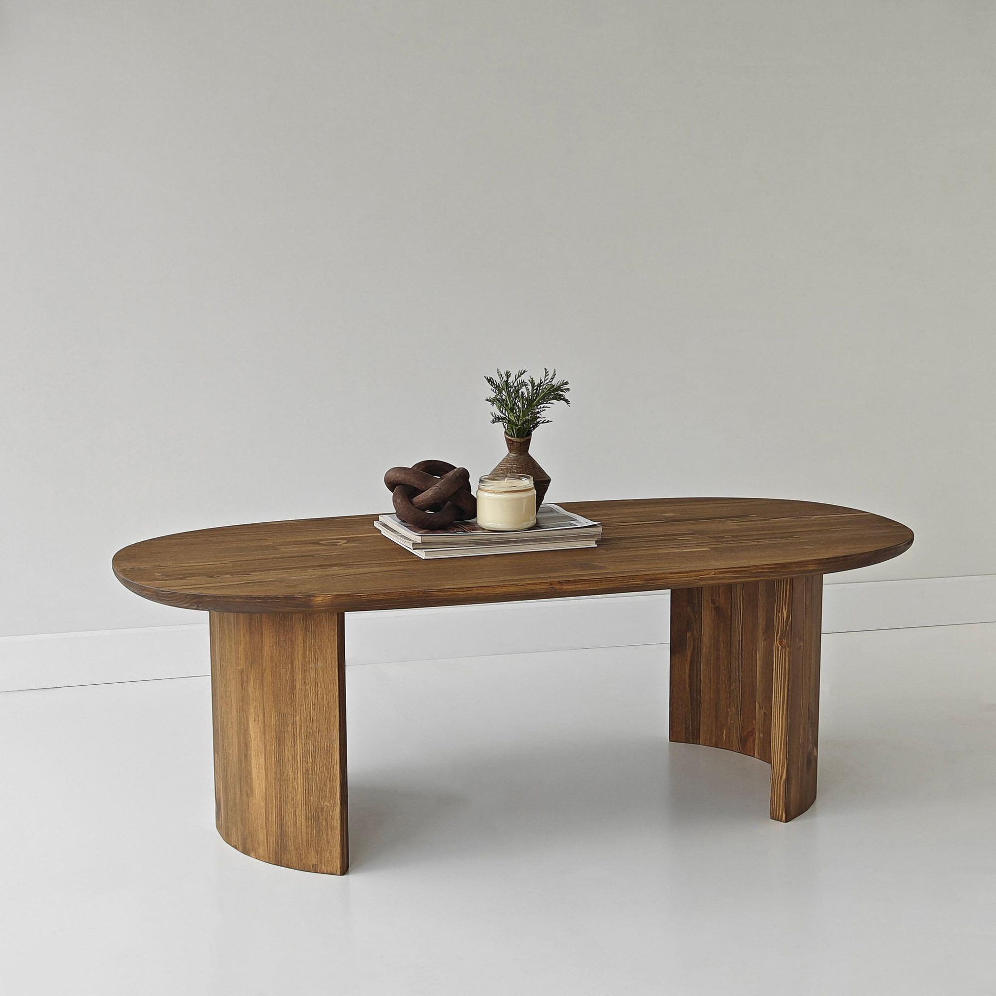 Voir la diapositive 4 : Habitat et Jardin Table basse en bois  Hudson  - 120 x 60 x 40 cm - Marron