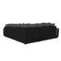 Voir la diapositive 5 : BEST MOBILIER Henry - canapé panoramique d'angle réversible - 7 places - convertible avec coffre - en tissu et pu