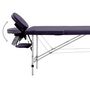 Voir la diapositive 5 : VIDAXL Table de massage pliable 2 zones Aluminium Violet