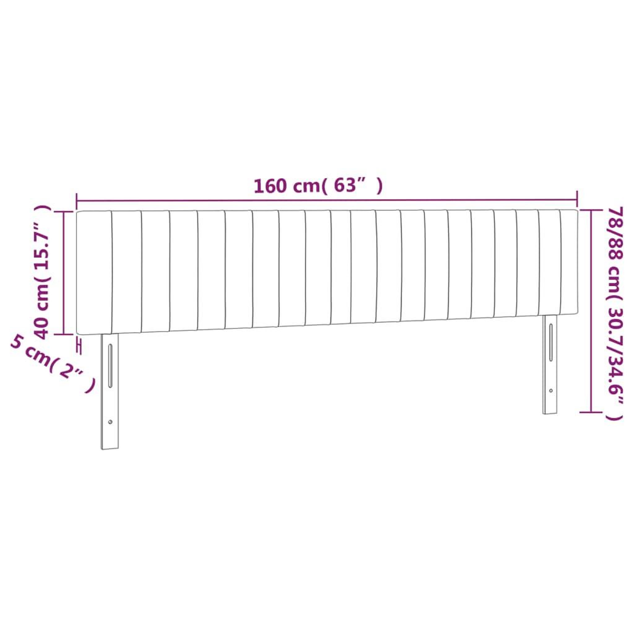 Voir la diapositive 6 : VIDAXL Tetes de lit 2 pcs Bleu 80x5x78/88 cm Tissu
