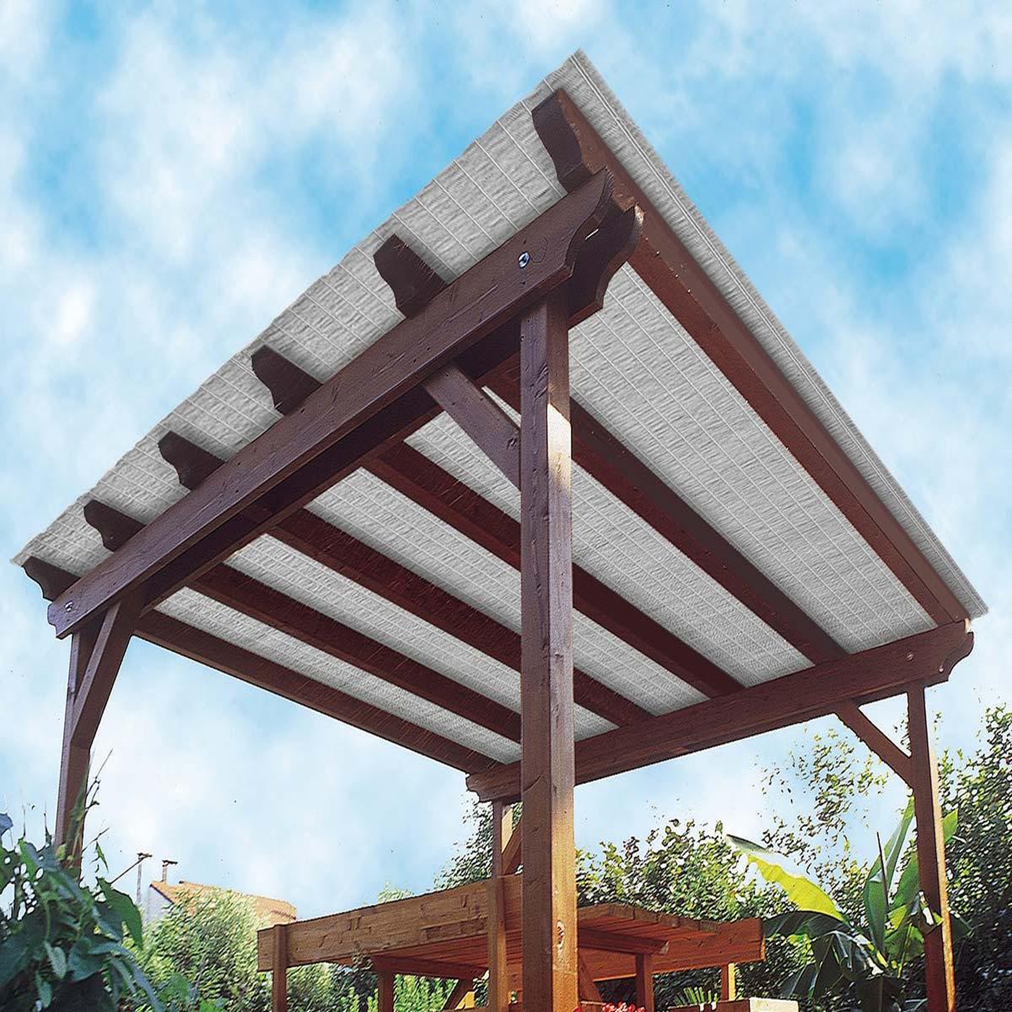 Jardiline Brise vue multipaille gris 300 x 150 cm - jardiline