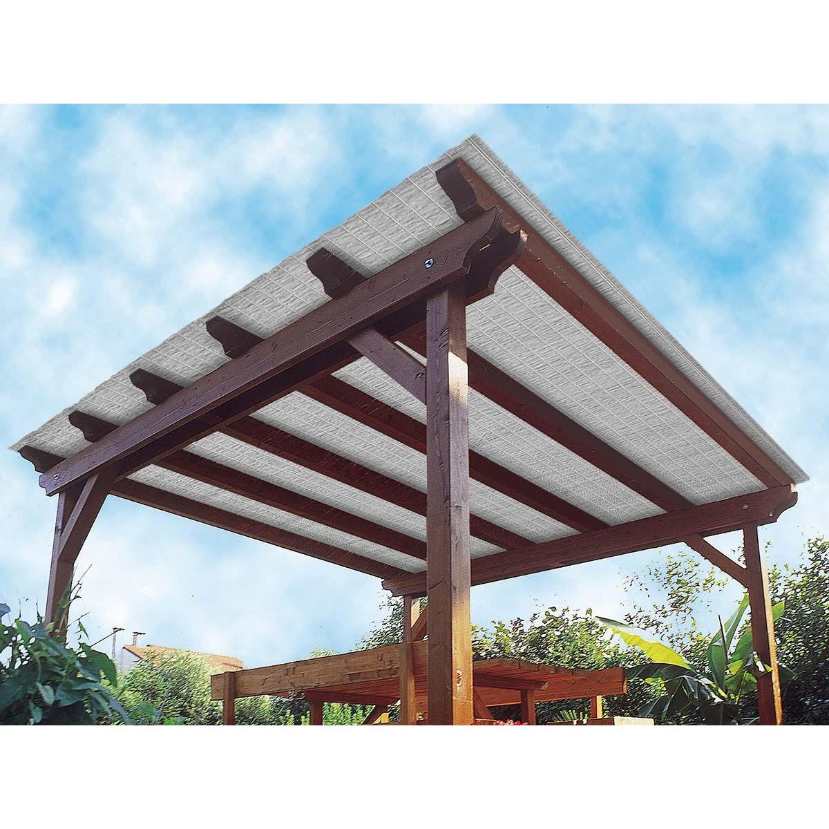 Jardiline Brise vue Multipaille gris 300 x 150 cm - Jardiline